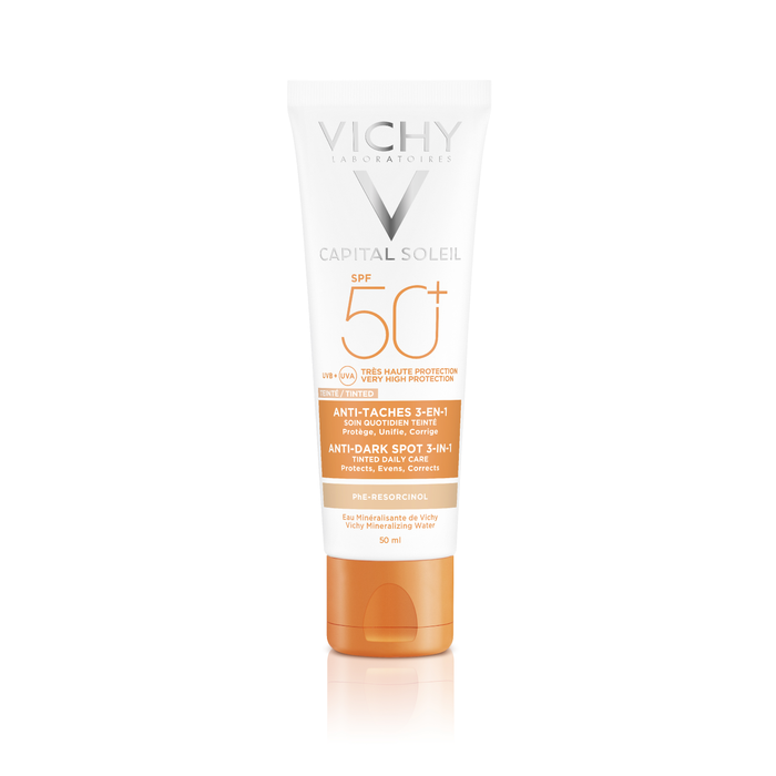 Vichy Capital Soleil 3-In-1 Anti-Dark Spot Tinted Daily Care SPF 50+ (Tinted ) 50 ml