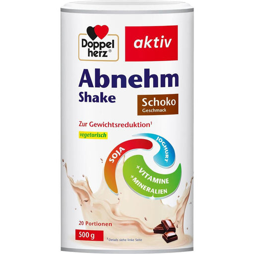 Doppelherz Activ shake with chocolate flavor is a meal replacement   • Protein can help maintain muscle mass and normal bones. • Vitamin B1, B12, pantothenic acid as well as iron and iodine can contribute to normal energy metabolism.  •Vitamin B6 supports normal protein and glycogen metabolism.  • Magnesium also contributes to normal energy metabolism. VicNic.com