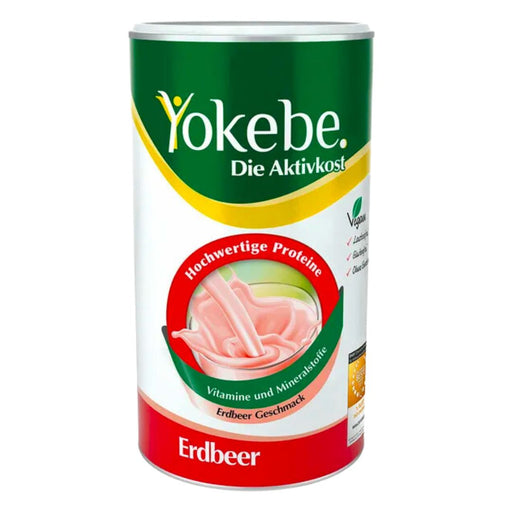 Now in the new Straberry Flavour! With its special combination of high-quality proteins, important vitamins, minerals and trace elements with a delicious strawberry flavor, Yokebe is the proven activated food replaces a full meal and has only 250 calories.  VicNic.com