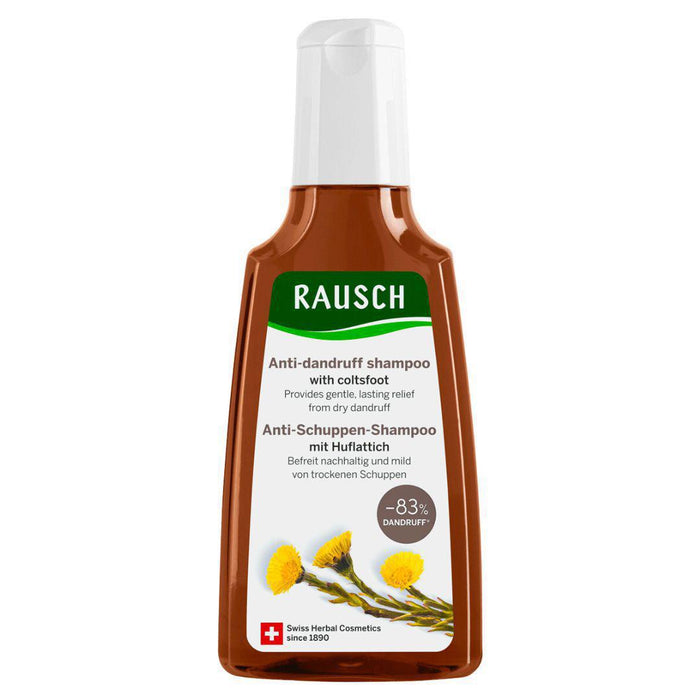 The unique formula of Rausch Coltsfoot Anti-Dandruff Shampoo visibly reduces annoying dandruff, thus contributing to a new sense of well-being. It alleviates itchiness and redness and, with regular use, helps prevent the formation of dandruff. The scalp’s natural balance is restored.  VicNic.com