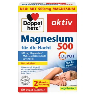 Doppelherz Magnesium 500 Night Depot-tab 60 pcs
