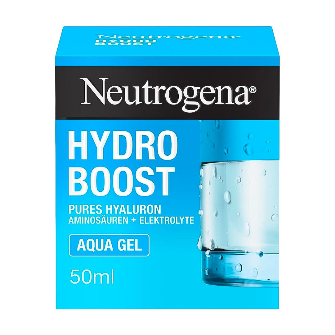 Neutrogena Hydro Boost Aqua Gel Crème Hydratante Pour Le Visage Avec Acide Hyaluronique, Acides Aminés Et Électrolytes À Absorption Rapide Pour Peaux Normales Et Mixtes 50 Ml 