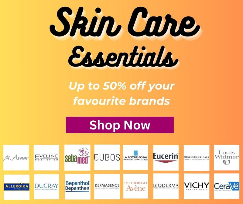 Save up to 50% on your favourite dermatological skin care brands, including Louis Widmer, SkinCeuticals, Eucerin, Dermasence, La Roche-Posay, Allergika and many more