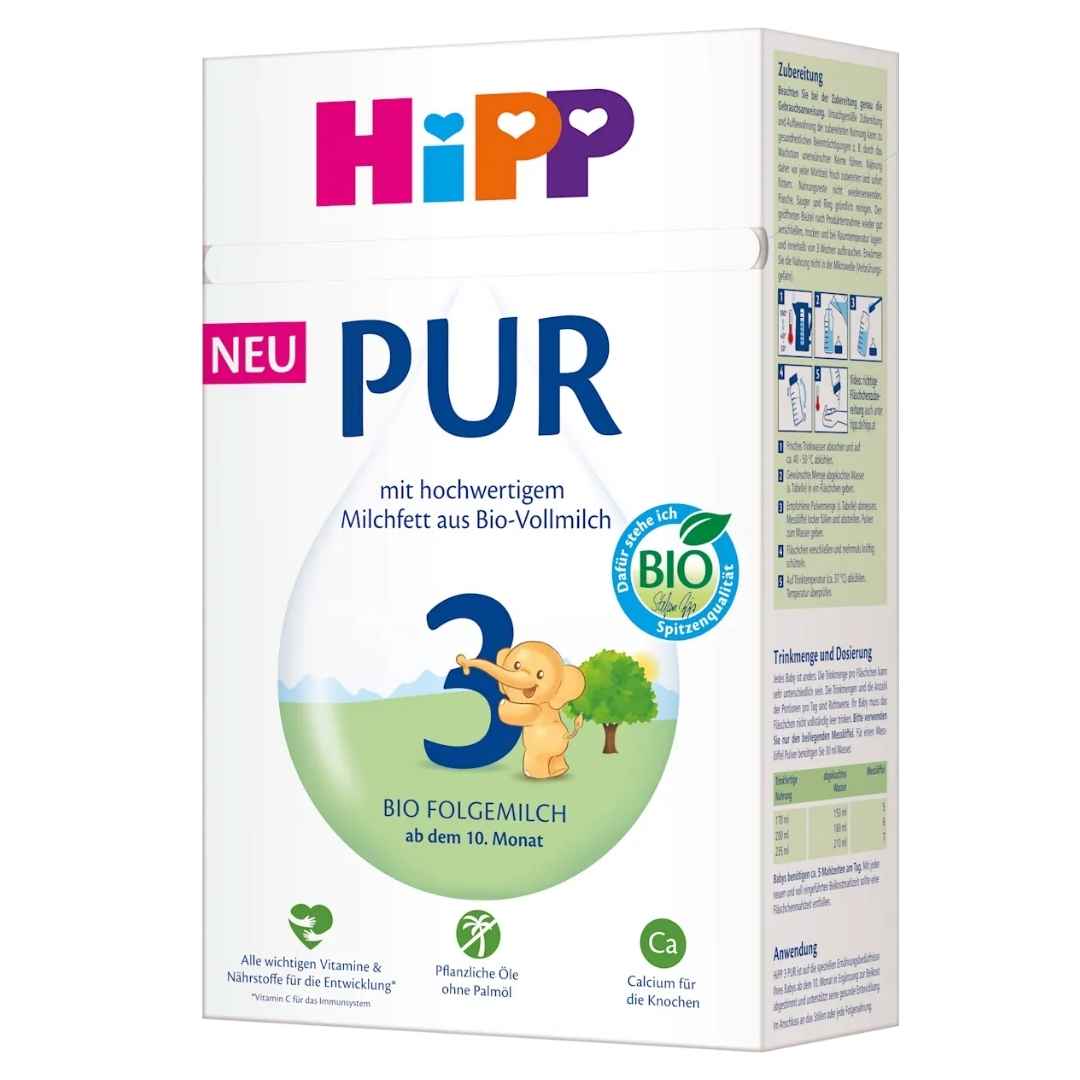 Hipp 3 PUR Organic Baby Follow-on-Milk (10 months+) 500g – VicNic.com