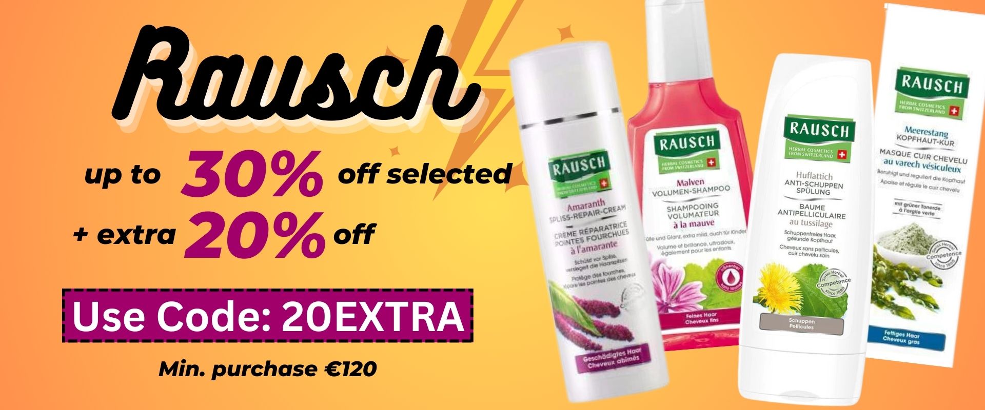 Rausch Hair Care Payday Sale - Amaranth Hair Serum and Shampoo
