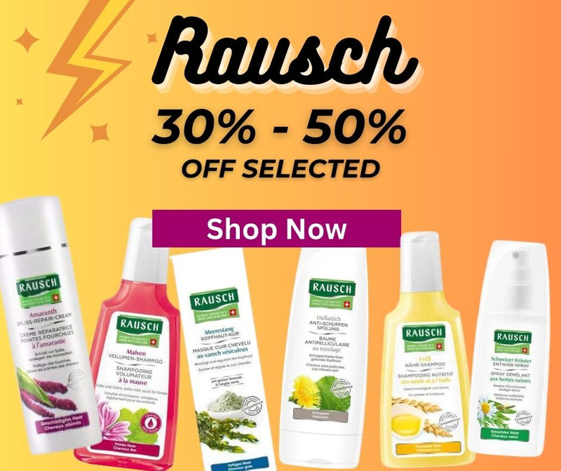 Rausch Swiss Herbs Conditioner, Seaweed Scalp Treatment and more. Swiss made. International shipping