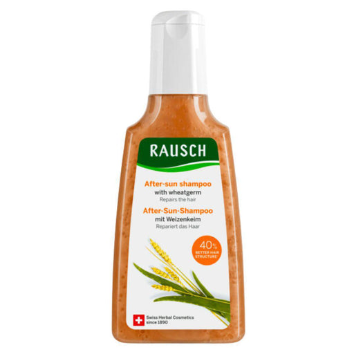 Rausch Wheatgerm After-Sun Shampoo is a nourishing shampoo repair sun-damaged hair and restore the moisture balance. Residues of salt, sand and chlorine are gently removed, the hair becomes supple and shiny. Smells like summer, with valuable extracts from wheat germ, organic sunflower blossoms, aloe vera and horsetail. Buy at VicNic.com