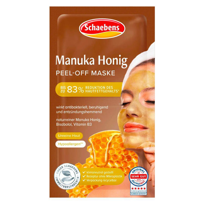 Schaebens Manuka Honey Peel-Off Mask 2 applications