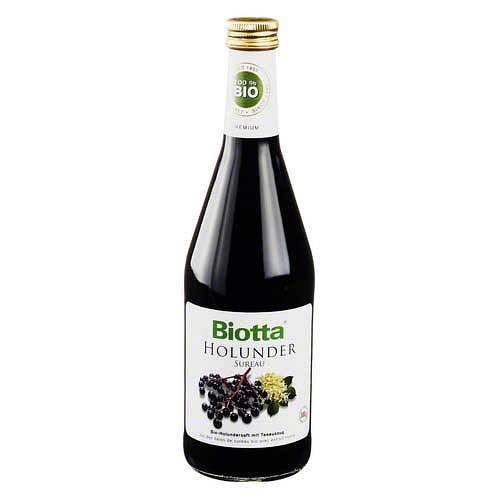 Biotta Organic Elderberry Juice with Tea Extract + Agave 500 ml