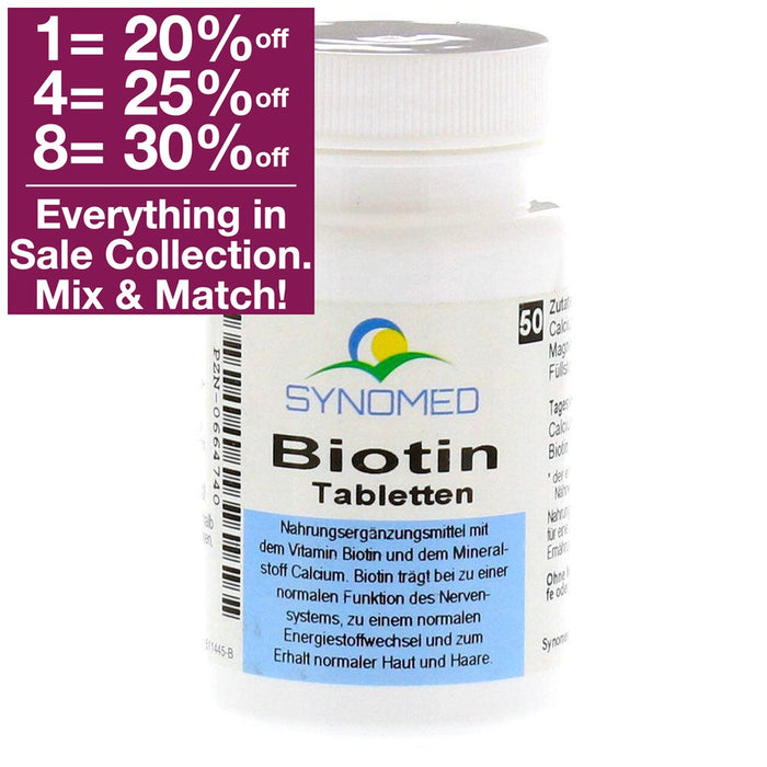 Synomed Biotin Tablets 50 pcs