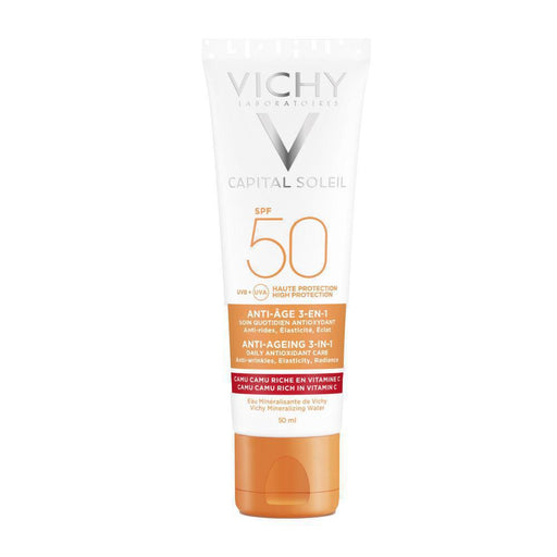 Vichy Ideal Soleil 3-In-1 Anti-Aging Face Care SPF 50+ 50 ml - VicNic.com