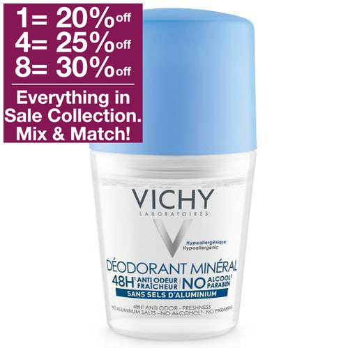 Vichy Roll-on Mineral 48h Deodorant - No Aluminum