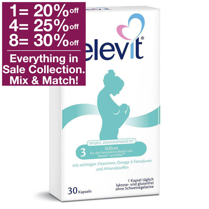Elevit 3 Breastfeeding Nourishment for Mother and Child Soft Capsules