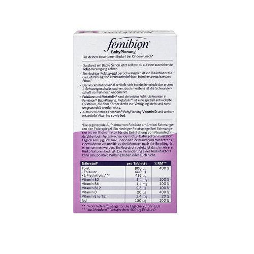 Femibion 0 Baby Planning Tablets for 2 months