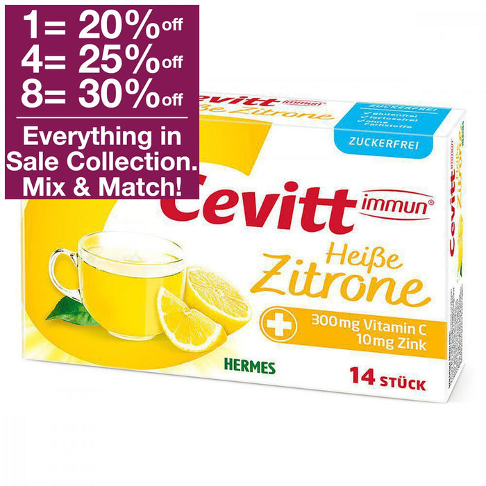 Hermes Cevitt Hot Drink - Lemon (sugar free) 14 sachets