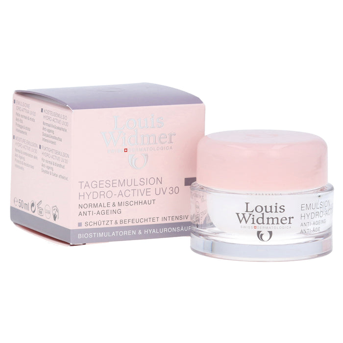 Louis Widmer Day Emulsion Hydro-Active UV SPF 30 Lightly Scented 50 ml - VicNic.com