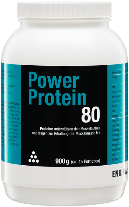 Endima Power Protein 80 Powder - Strawberry 900 g