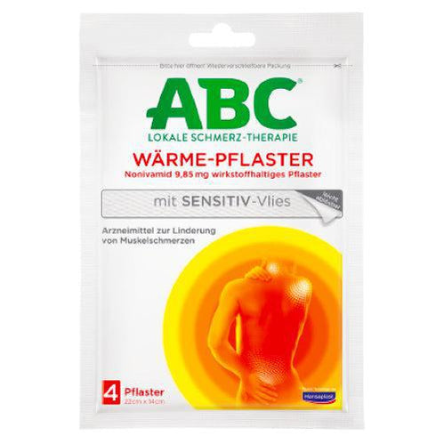Hansaplast ABC Heat Plaster With Sensitive Fleece 14 x 10 cm 4 pcs