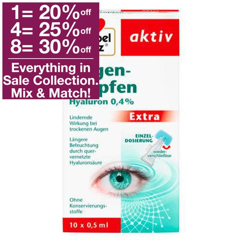 Doppelherz Eye Drops Hyaluron 0,4% Extra 10 x 0.5 ml