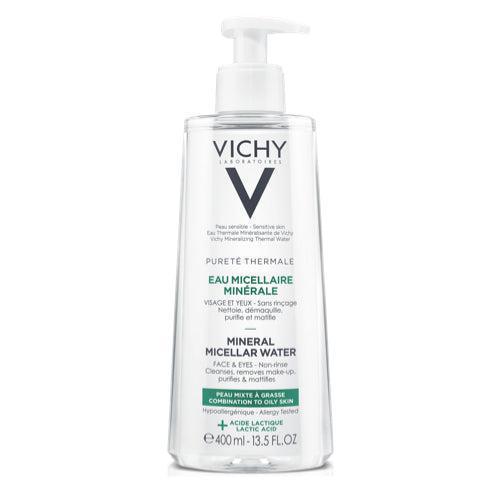 Vichy Pureté Thermal Mineral Micellar Cleansing Fluid for Combination/Oily Skin 400 ml - VicNic.com