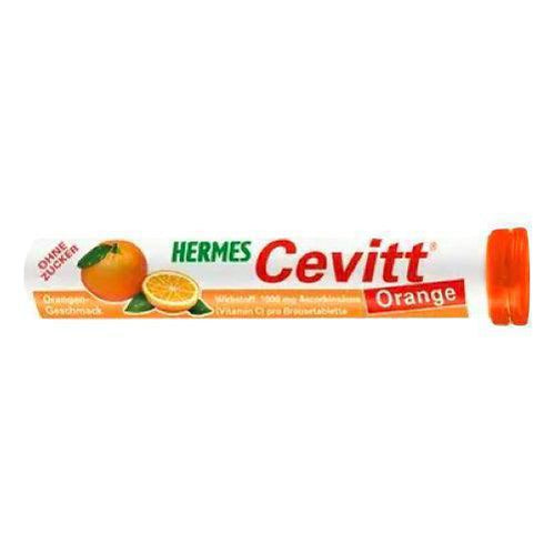With 1000 mg vitamin C in each effervescent tablets, Hermes Cevitt Orange Effervescent Tablets in classic package is easy to dissolve in water. 