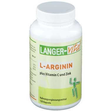 L-Arginina 2894 mg/Tg + Vitamina C y Zinc en Cpsulas. 120 Unidades  VicNic.com