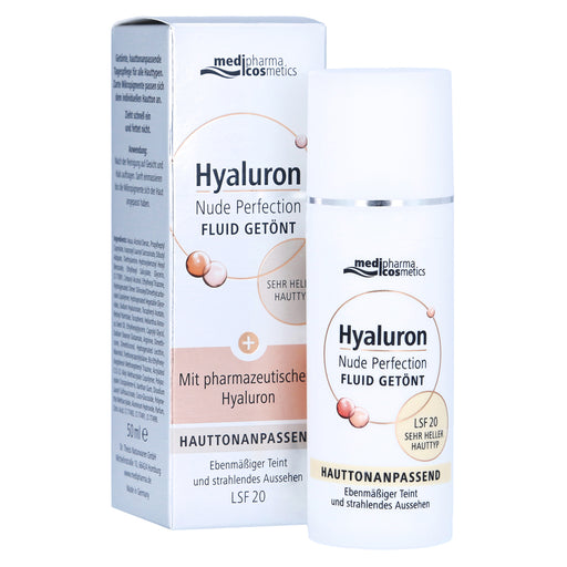 Medipharma Hyaluron Nude Perfection Fluid Tinted SPF 20 50 ml - Very Light Skin Tone