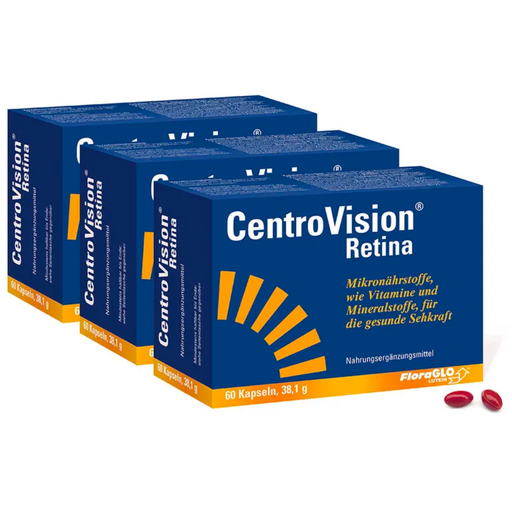 CentroVision Retina Capsules is dietary supplement to maintain the functionality and health of the eyes. The dietary supplement helps maintain and support healthy retinal function in a simple, convenient way.
