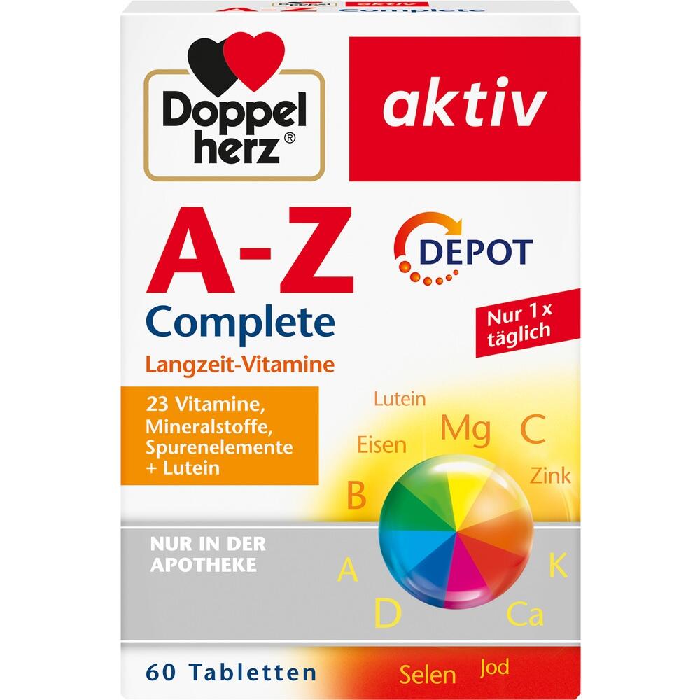 Package of the 60 tablets variant with a prominent "depot" sign to reingorce the long-term release of nutrients