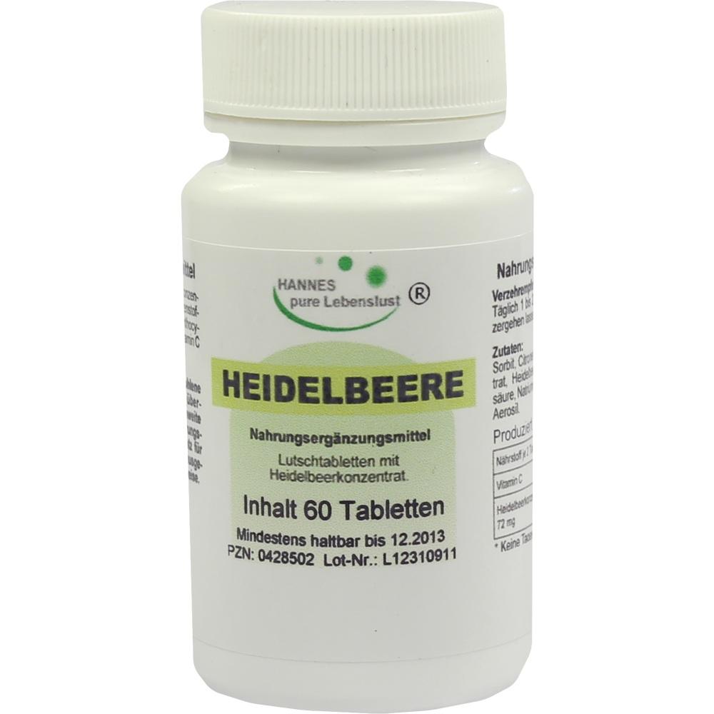 Hannes Pure Blueberry Eye Tablets 60 pcs