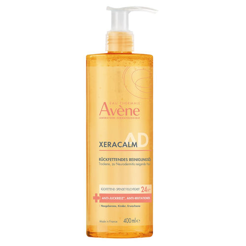 Avene Xeracalm AD bottle on a white background