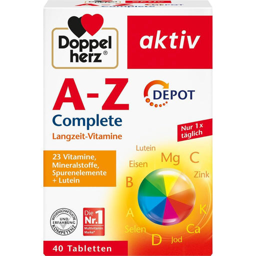 With 1 capsule of Doppelherz A-Z Depot Vitamins & Minerals daily, your body will gain important vitamins, minerals and trace elements plus lutein for many hours of the day.. VicNic.com