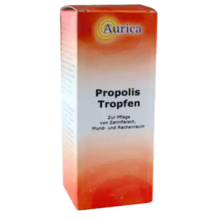 propolis drops are used successfully for wound disinfection and skin irritations. Propolis is a putty resin that bees collect from the leaf buds or bark of various trees to seal the hive and keep it germ-free. Because propolis has been proven to act like a natural antibiotic and thus inhibits the proliferation of pathogenic fungi, viruses and bacteria
