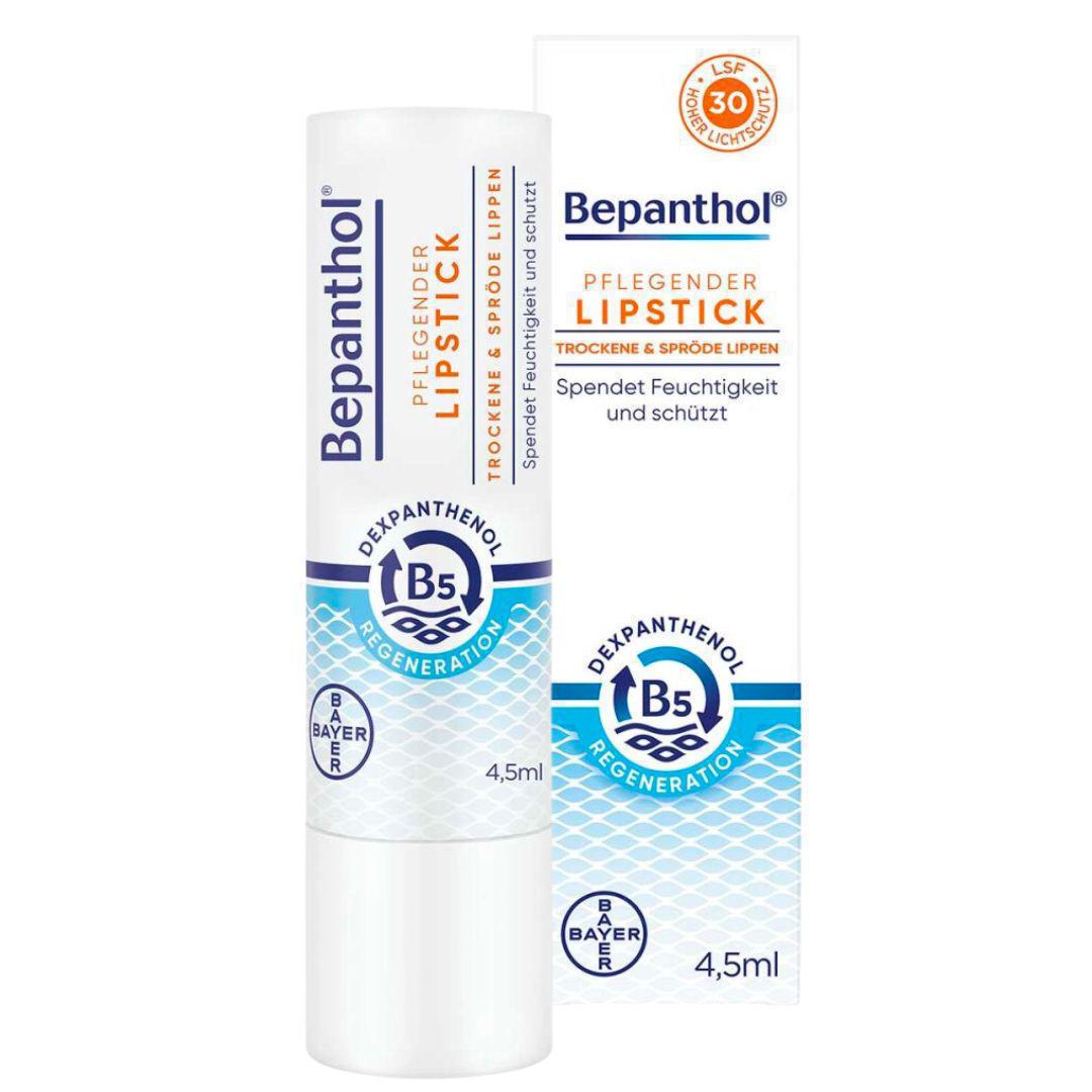 With Bepanthol Lipstick SPF 30 (in box packing) moisturize and protect your lips intense, especially in aggressive external influences such as cold, wind and dry air. The lips can regenerate from within and be smooth and supple again.