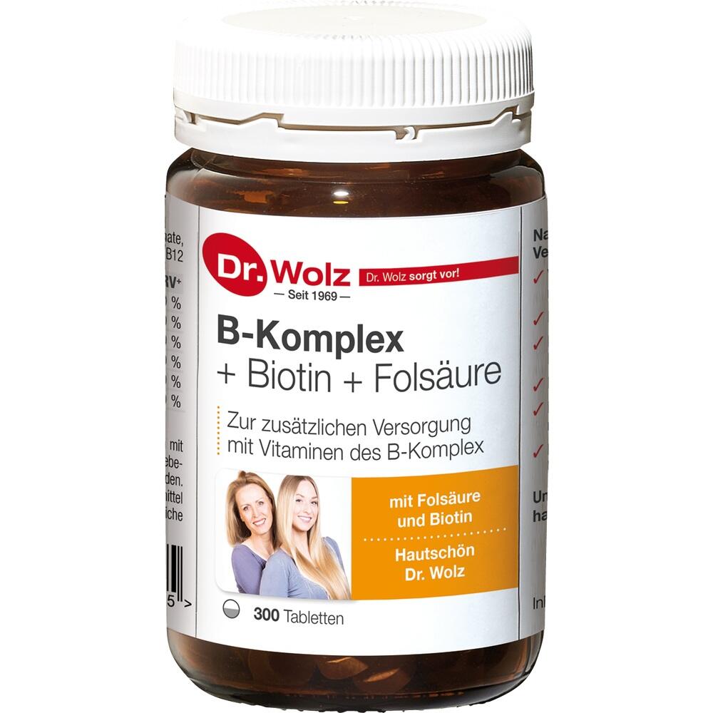 B-complex vitamins, including folic acid and biotin, are very important for a healthy metabolism. Dr. Wolz B Complex + Biotin + Folic Acid Tablets is a dietary supplement contains high quality of vitamin B-complex. VicNic.com