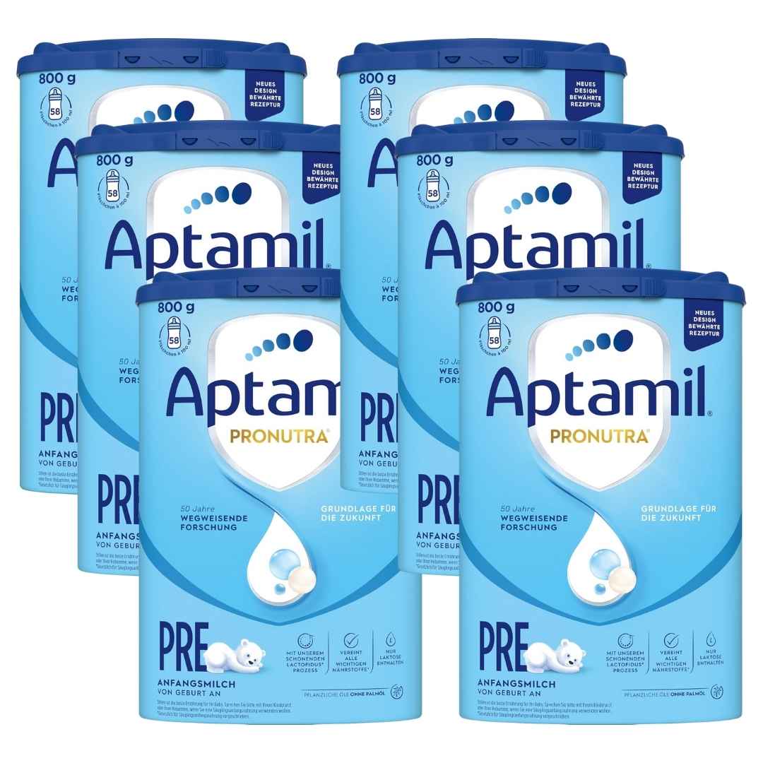 Aptamil Pronutra Pre Baby Formula Πρώτο γάλα βρέφους - Πακέτο 6 x 800g