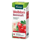 A 200 ml box of Kneipp Weissbdom Beerensaft (white cranberry juice) on a plain white background. The packaging features a green top section, red text, and an illustration of red cranberries with green leaves.