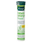 A single tube of Kneipp 'Entwässerungsbrause' (electrothermal foot bath tablets) on a plain white background.