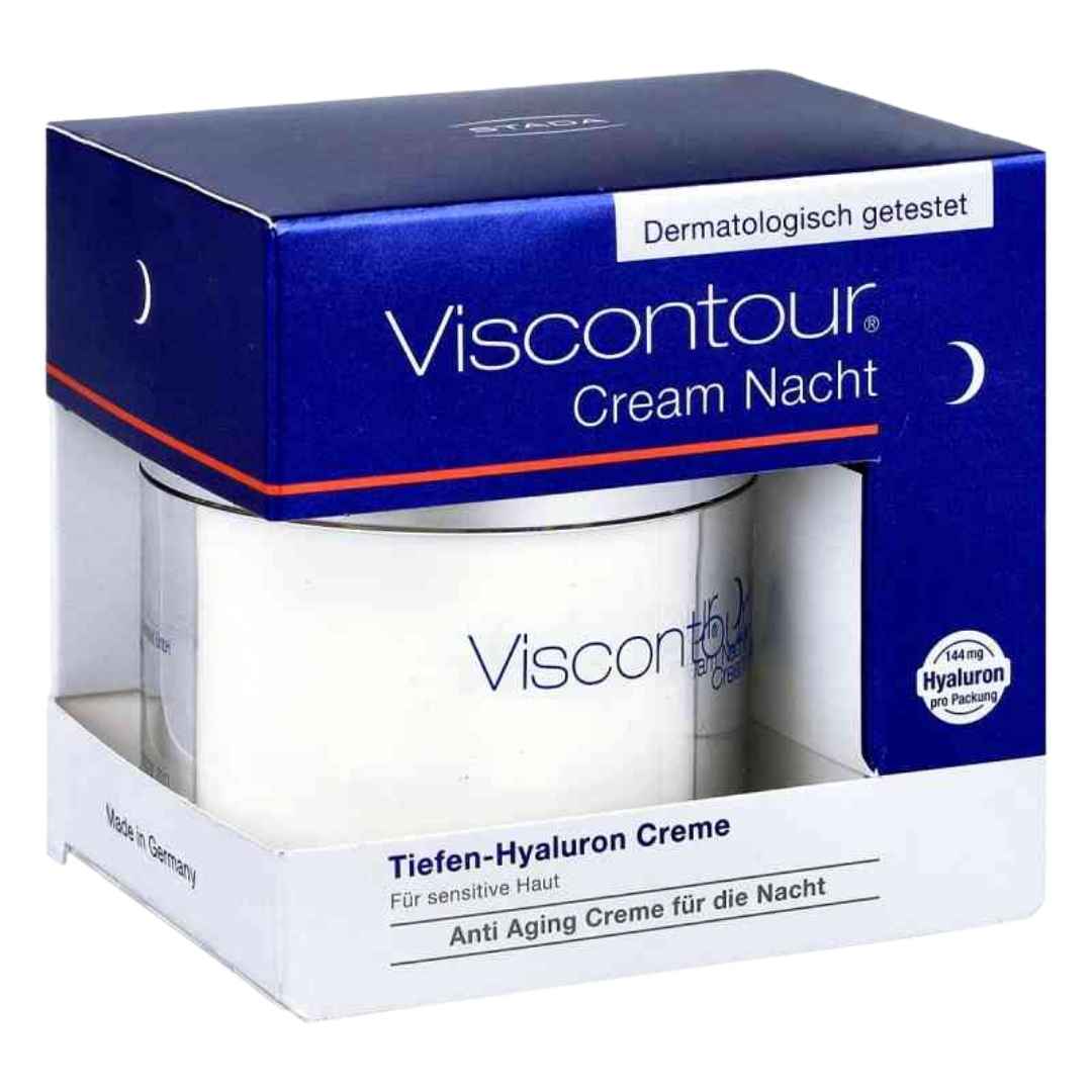 Viscontour Cream Nacht packaging with blue and white design