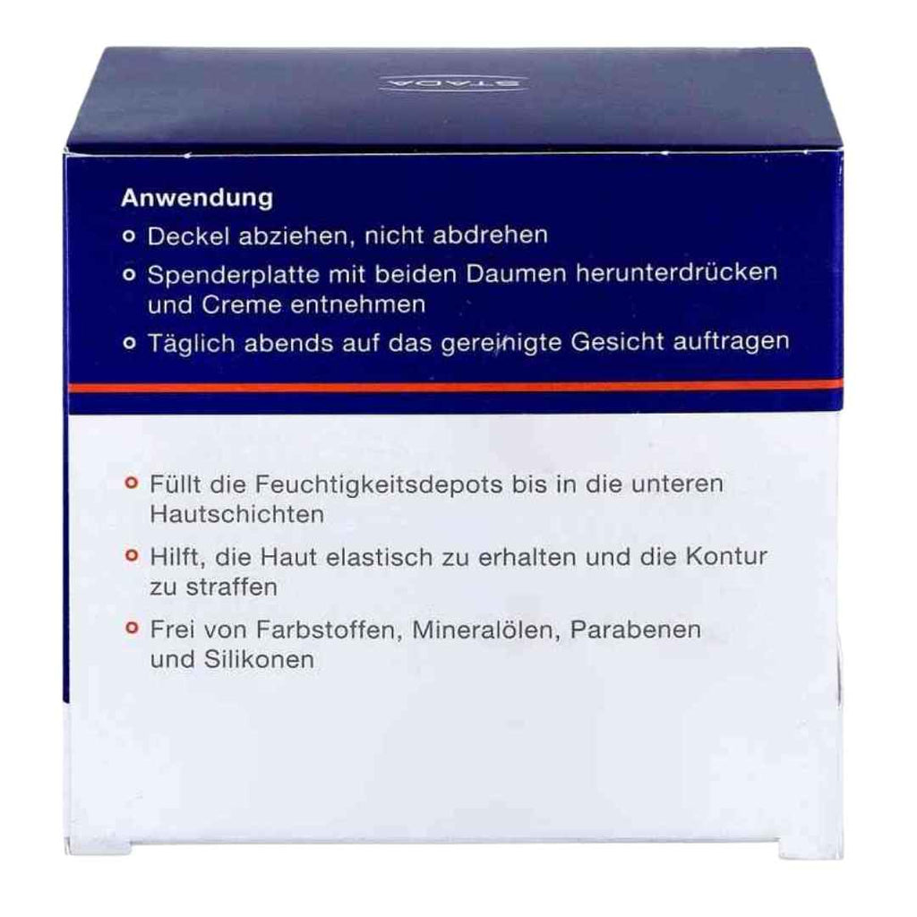 Cosmetic packaging with German text on a white background