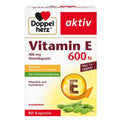 Doppelherz Vitamin E 600N supplement box on a white background