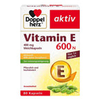 Doppelherz Vitamin E 600N supplement box on a white background