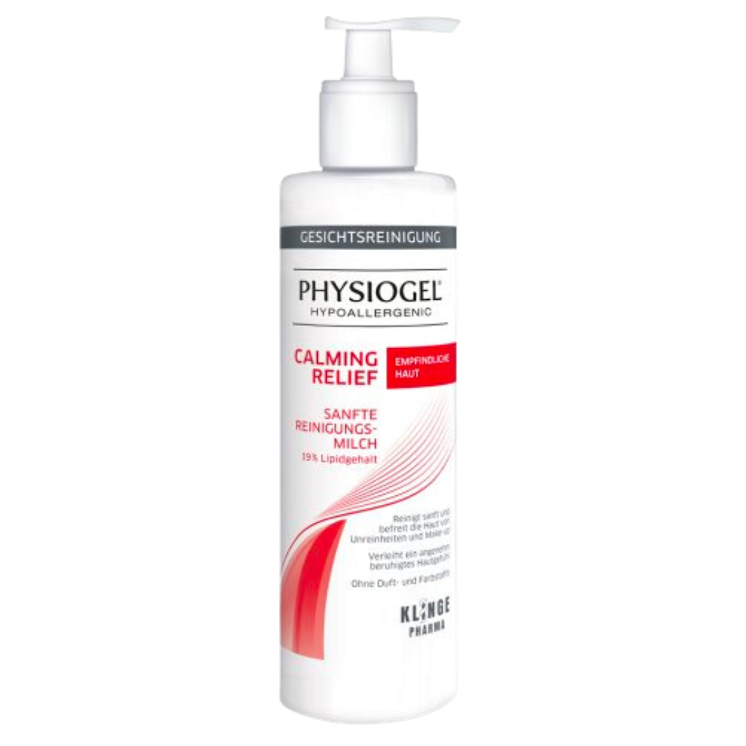 Physiogel Calming Relief Gentle Cleansing Milk for sensitive, dry, prone to skin redness. It gently cleanses without drying the skin lipid barrier and removes makeup and impurities. Buy health & beauty online at VicNic.com