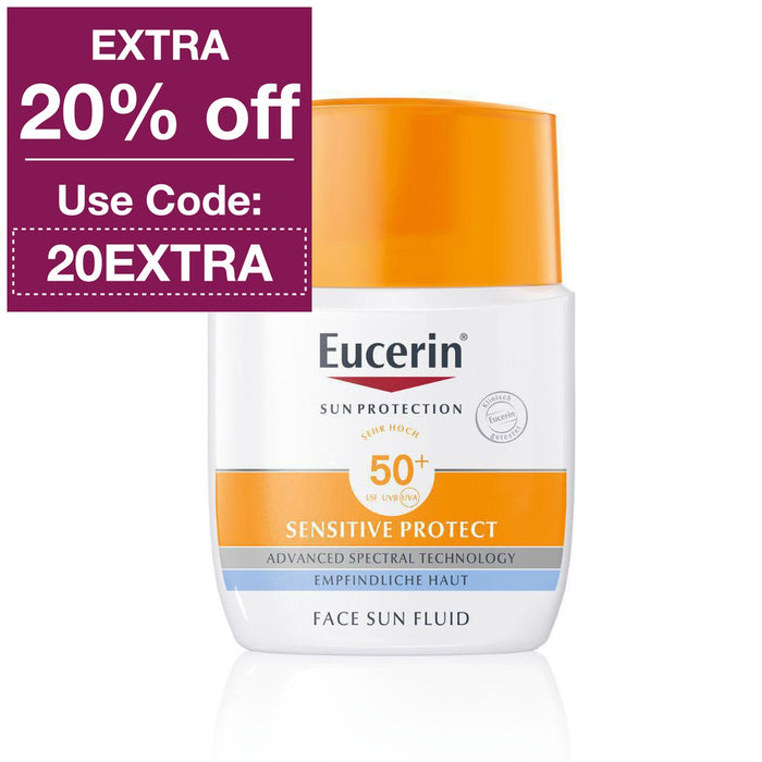 Eucerin Sun Fluid Mattifying Face SPF 50+ provides 3-fold protection from UV radiation and free radicals with UVA/UVB filters and Licochalcone A. Dermatology-tested, the non-greasy formula is suitable even for sensitive skin and offers very high UV protection, even in hot and humid climates. Clinically proven to protect against sun-induced skin damage and pigmentation, Eucerin's dermatological sunscreen series is the latest in medical sunscreen technology.