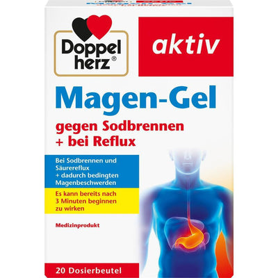 <tc>Doppelherz</tc> جل للمعدة لعلاج حرقة المعدة والارتجاع، 20 عبوة × 10 مل