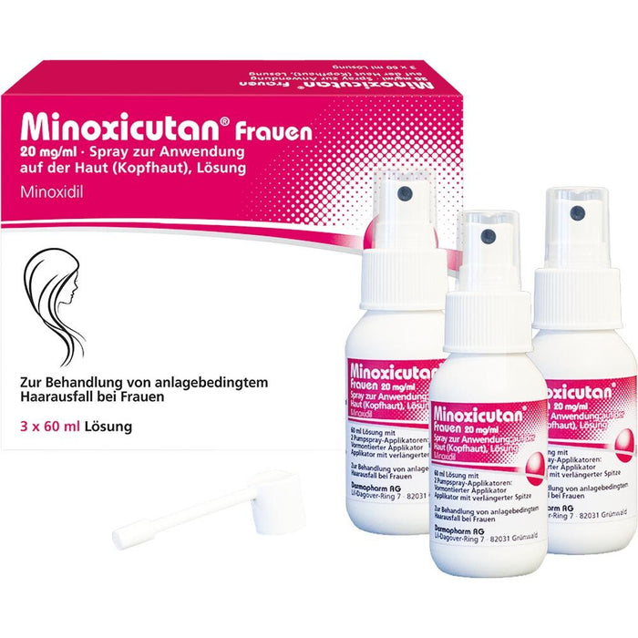 Minoxicutan Women 20mg/ml Spray 60 ml x 3