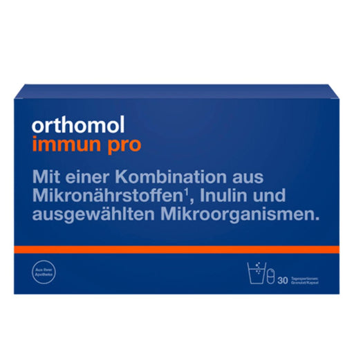 Orthomol Immun PRO is food supplements with a combination of micronutrients, inulin and selected microorganisms.