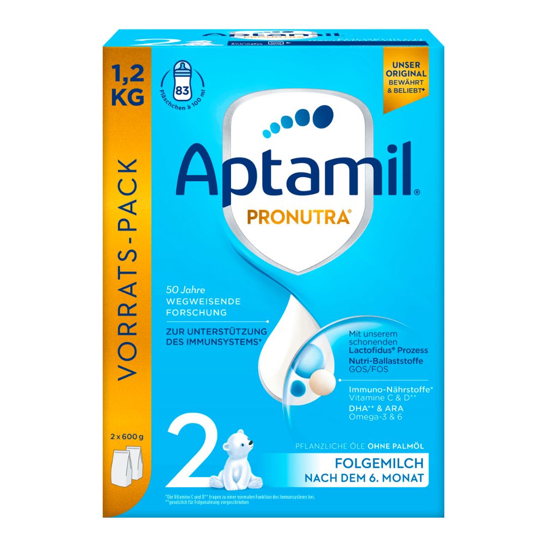 <tc>Aptamil</tc> Pronutra 2 tillskottsmjölk 1,2 kg