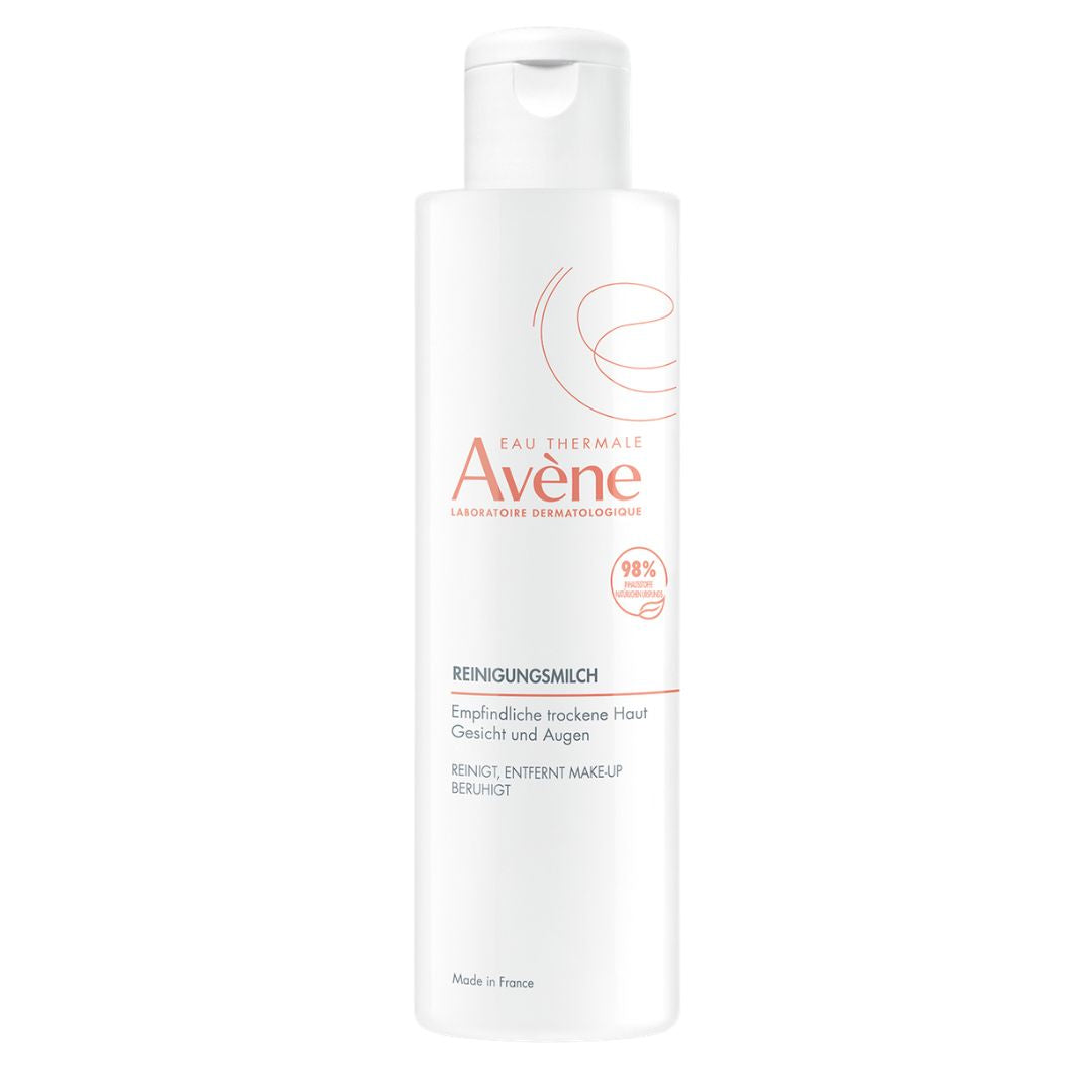 Avene skincare product bottle on a white background