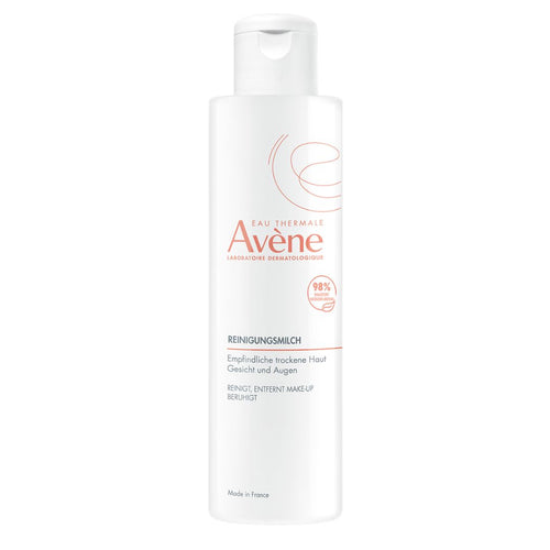 Avene skincare product bottle on a white background